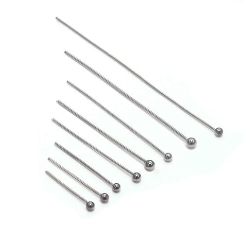 100 Stück/Los Edelstahl-Kopfstifte, DIY-Schmuckzubehör, Ohrringe, Perlen, Ösenstifte, Flachkopfstifte für die Schmuckherstellung, Kugelstift, 35 mm x 100 Stück 100 Stück/Los Edelstahl-Kopfstifte, DIY-Schmuckzubehör, Ohrringe, Perlen, Ösenstifte, Flachkopfstifte für die Schmuckherstellung, Kugelstift, 35 mm x 100 Stück von YFSHC