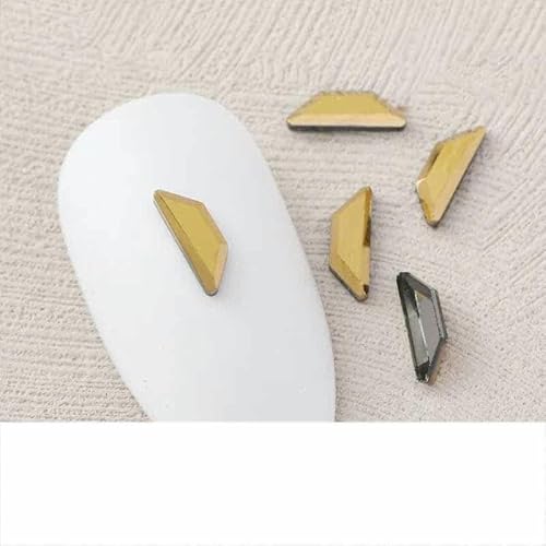 100 Stück/Packung Mineralgold-Nageldiamanten: Ein Hauch von Opulenz, präziser Schnitt, bezaubernde Nailart-Strasssteine, umweltfreundlich und sicher, N-11, 2 x 6 mm, 100 St 100 Stück/Packung Mineralgold-Nageldiamanten: Ein Hauch von Opulenz, präziser Schnitt, bezaubernde Nailart-Strasssteine, umweltfreundlich und sicher, N-11, 2 x 6 mm, 100 St von YFSHC