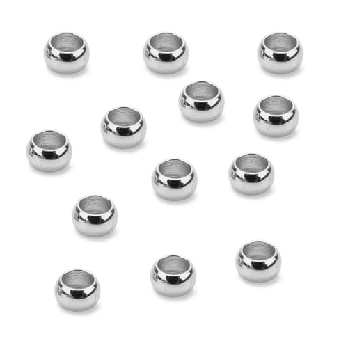 100 Stück 2 2,5 3,0 mm Edelstahl-End-Quetschperlen-Abdeckungen, runde Abstandshalter-Stopper-Perlen für Armband-Halskettenzubehör, Schmuckherstellung, Stahl, Durchmesser 3,0 mm 100 Stück 2 2,5 3,0 mm Edelstahl-End-Quetschperlen-Abdeckungen, runde Abstandshalter-Stopper-Perlen für Armband-Halskettenzubehör, Schmuckherstellung, Stahl, Durchmesser 3,0 mm von YFSHC