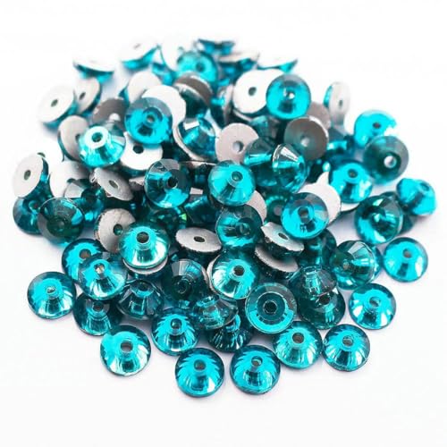 100 Stück runde, flache Rückseite, glänzende, aufgenähte Kristalle, Glasperlen, Stoffbesatz, Steine, Edelsteine, Kunsthandwerk, Strasssteine zum Aufnähen für Kleidungsdekoration, blauer Zirkon, 3,0 100 Stück runde, flache Rückseite, glänzende, aufgenähte Kristalle, Glasperlen, Stoffbesatz, Steine, Edelsteine, Kunsthandwerk, Strasssteine zum Aufnähen für Kleidungsdekoration, blauer Zirkon, 3,0 von YFSHC