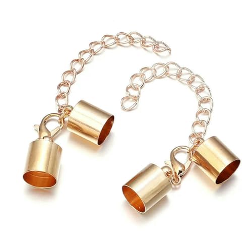 10er-Set/Los Lederkordel-Karabinerverschlüsse 3–10 mm Crimps Endkappen Armbandverbinder Verlängerte Kette für Schmuckherstellung-KC golden-9 mm 10er-Set/Los Lederkordel-Karabinerverschlüsse 3–10 mm Crimps Endkappen Armbandverbinder Verlängerte Kette für Schmuckherstellung-KC golden-9 mm von YFSHC