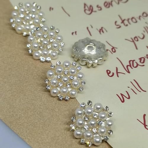 15 mm Luxus-Perlen-Strass-Metallknöpfe für Kleidung, Modedekor, Knopf, Nähzubehör, Handarbeiten, Nr. 2 – 15 mm 15 mm Luxus-Perlen-Strass-Metallknöpfe für Kleidung, Modedekor, Knopf, Nähzubehör, Handarbeiten, Nr. 2 – 15 mm von YFSHC