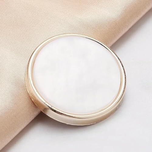 18/21/25 mm Blumenperlen-Gold-Ösenknöpfe für Damenbekleidung, Jacken, Pullover, handgefertigtes Nähzubehör, Scrapbooking, 11–18,0 mm, 10 Stück 18/21/25 mm Blumenperlen-Gold-Ösenknöpfe für Damenbekleidung, Jacken, Pullover, handgefertigtes Nähzubehör, Scrapbooking, 11–18,0 mm, 10 Stück von YFSHC