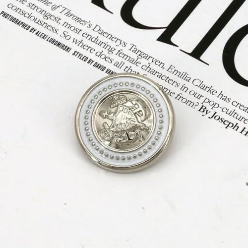 18/21/25 mm Perlengoldknöpfe zum Nähen, Basteln, Scrapbooking, runder Schaftknopf für Kleidung, Mantel, handgefertigte Accessoires, 23–34L, 21,0 mm, 10 Stück 18/21/25 mm Perlengoldknöpfe zum Nähen, Basteln, Scrapbooking, runder Schaftknopf für Kleidung, Mantel, handgefertigte Accessoires, 23–34L, 21,0 mm, 10 Stück von YFSHC