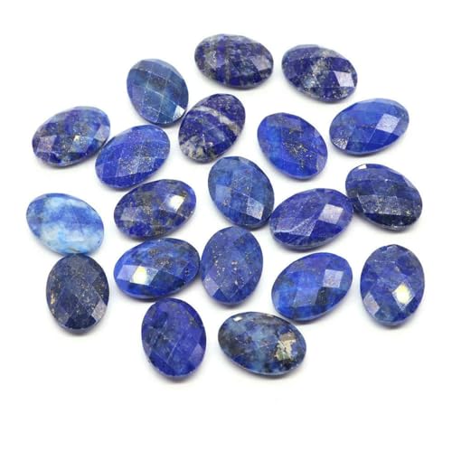 18 x 13,0 mm Natursteine, oval, doppelseitig geschliffen, facettierte Perlen, Heilkristall, Amethyst, Edelsteine, Perle zur Schmuckherstellung, DIY-Zubehör, Lapislazuli, 5 Stück 18 x 13,0 mm Natursteine, oval, doppelseitig geschliffen, facettierte Perlen, Heilkristall, Amethyst, Edelsteine, Perle zur Schmuckherstellung, DIY-Zubehör, Lapislazuli, 5 Stück von YFSHC