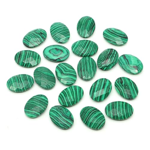 18 x 13,0 mm Natursteine, oval, doppelseitig geschliffen, facettierte Perlen, Heilkristall, Amethyst, Edelsteine, Perle zur Schmuckherstellung, DIY-Zubehör, Malachit-Türkis, 5 Stück 18 x 13,0 mm Natursteine, oval, doppelseitig geschliffen, facettierte Perlen, Heilkristall, Amethyst, Edelsteine, Perle zur Schmuckherstellung, DIY-Zubehör, Malachit-Türkis, 5 Stück von YFSHC