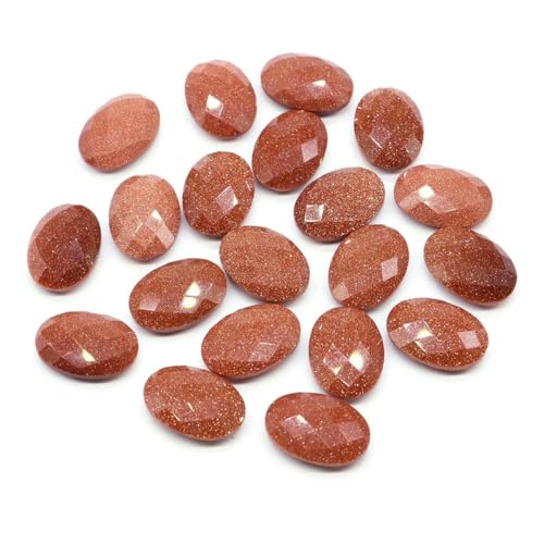 18 x 13,0 mm Natursteine, oval, doppelseitig geschliffen, facettierte Perlen, Heilkristall, Amethyst, Edelsteine, Perle zur Schmuckherstellung, DIY-Zubehör, Rotgoldfluss, 10 Stück 18 x 13,0 mm Natursteine, oval, doppelseitig geschliffen, facettierte Perlen, Heilkristall, Amethyst, Edelsteine, Perle zur Schmuckherstellung, DIY-Zubehör, Rotgoldfluss, 10 Stück von YFSHC