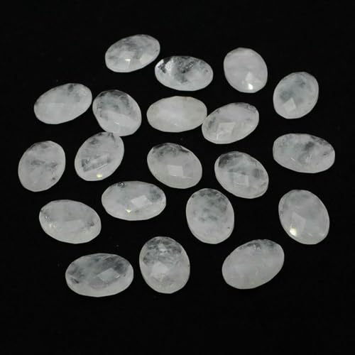 18 x 13,0 mm Natursteine, oval, doppelseitig geschliffen, facettierte Perlen, Heilkristall, Amethyst, Edelsteine, Perle zur Schmuckherstellung, DIY-Zubehör, klarer Quarz, 10 Stück 18 x 13,0 mm Natursteine, oval, doppelseitig geschliffen, facettierte Perlen, Heilkristall, Amethyst, Edelsteine, Perle zur Schmuckherstellung, DIY-Zubehör, klarer Quarz, 10 Stück von YFSHC