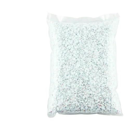 2/3/4/5/6 mm Bulk Jelly Ab Resin Nicht Hot Fix Strasssteine mit flacher Rückseite Kristalle Strass Glitzern Russischer Kameen-Weiß AB-2 mm 10000 Stück von YFSHC