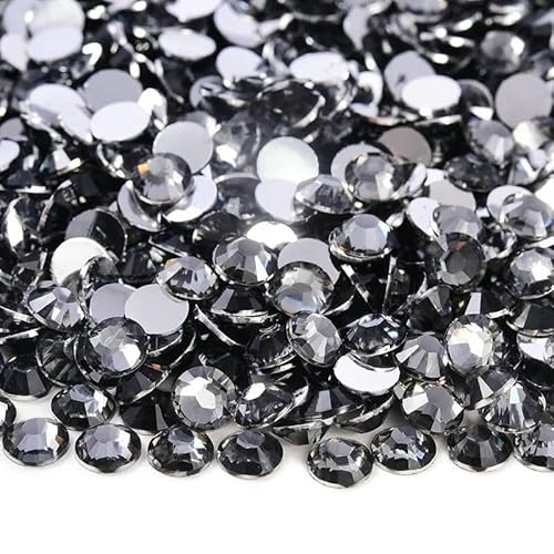 2 mm – 6 mm, rund, nicht Hotfix, Glitzer, Bling, Maniküre-Strass, silberfarben, flache Rückseite, Harz-Strasssteine zum Aufkleben, Perlen für Nagelkunst, Nagel-Edelsteine 2 mm – 6 mm, rund, nicht Hotfix, Glitzer, Bling, Maniküre-Strass, silberfarben, flache Rückseite, Harz-Strasssteine zum Aufkleben, Perlen für Nagelkunst, Nagel-Edelsteine von YFSHC