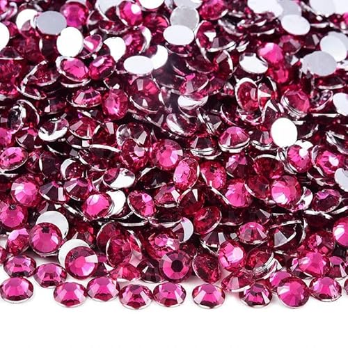 2 mm – 6 mm, rund, nicht Hotfix, Glitzer, Bling, Maniküre-Strass, silberfarben, flache Rückseite, Kunstharz, zum Aufkleben, Perlen, Nailart, Nagel-Edelsteine, DIY, dk ros 2 mm – 6 mm, rund, nicht Hotfix, Glitzer, Bling, Maniküre-Strass, silberfarben, flache Rückseite, Kunstharz, zum Aufkleben, Perlen, Nailart, Nagel-Edelsteine, DIY, dk ros von YFSHC