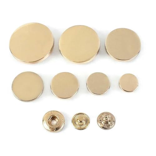 20 Sets 10–25 mm Metall-Druckknöpfe zum Nähen von Nieten, Druckknöpfen, Jacken, Mänteln, Taschen, Kleidung, Druckknöpfen, DIY-Bastelzubehör-D3-8-Hellgold-12 mm 20 Sets 10–25 mm Metall-Druckknöpfe zum Nähen von Nieten, Druckknöpfen, Jacken, Mänteln, Taschen, Kleidung, Druckknöpfen, DIY-Bastelzubehör-D3-8-Hellgold-12 mm von YFSHC