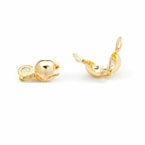 20 Stück/Los Verbinderverschluss, Edelstahl-Kugelkette für DIY-Schmuckherstellung, Kalotten-Endcrimps, Perlenverbinder, Gold, 4 x 8 mm, 60 Stück 20 Stück/Los Verbinderverschluss, Edelstahl-Kugelkette für DIY-Schmuckherstellung, Kalotten-Endcrimps, Perlenverbinder, Gold, 4 x 8 mm, 60 Stück von YFSHC