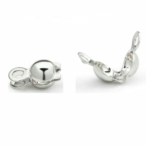 20 Stück/Los Verbinderverschluss passend für Edelstahl-Kugelkette für DIY-Schmuckherstellung, Kalotten-Endcrimps, Perlenverbinder, Stahl, 4 x 8 mm, 20 Stück 20 Stück/Los Verbinderverschluss passend für Edelstahl-Kugelkette für DIY-Schmuckherstellung, Kalotten-Endcrimps, Perlenverbinder, Stahl, 4 x 8 mm, 20 Stück von YFSHC