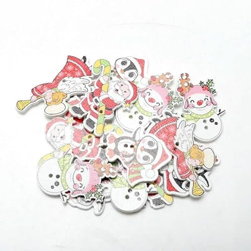 20 Stück/Packung Mix Weihnachten Dekorative Holzknöpfe DIY 2 Löcher Handgefertigt Scrapbooking Für Bastelbedarf Nähzubehör-MT1593 20 Stück/Packung Mix Weihnachten Dekorative Holzknöpfe DIY 2 Löcher Handgefertigt Scrapbooking Für Bastelbedarf Nähzubehör-MT1593 von YFSHC