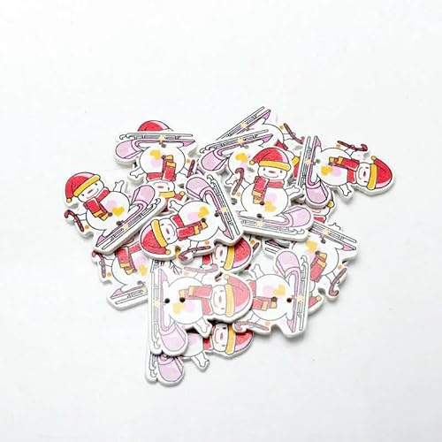 20 Stück/Packung Mix Weihnachten Dekorative Holzknöpfe DIY 2 Löcher Handgefertigt Scrapbooking Für Bastelbedarf Nähzubehör-MT1626 20 Stück/Packung Mix Weihnachten Dekorative Holzknöpfe DIY 2 Löcher Handgefertigt Scrapbooking Für Bastelbedarf Nähzubehör-MT1626 von YFSHC