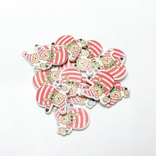 20 Stück/Packung Mix Weihnachten Dekorative Holzknöpfe DIY 2 Löcher Handgefertigt Scrapbooking Für Bastelbedarf Nähzubehör-MT217 20 Stück/Packung Mix Weihnachten Dekorative Holzknöpfe DIY 2 Löcher Handgefertigt Scrapbooking Für Bastelbedarf Nähzubehör-MT217 von YFSHC