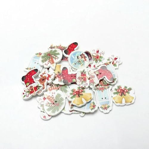 20 Stück/Packung Mix Weihnachten Dekorative Holzknöpfe DIY 2 Löcher Handgefertigt Scrapbooking Für Bastelbedarf Nähzubehör-MT218 20 Stück/Packung Mix Weihnachten Dekorative Holzknöpfe DIY 2 Löcher Handgefertigt Scrapbooking Für Bastelbedarf Nähzubehör-MT218 von YFSHC