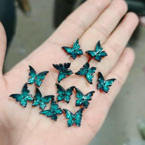 20 Stück 12 x 14,0 mm tschechische Glasperlen, Schmetterlingskristall-Abstandshalterperlen für die Schmuckherstellung, handgefertigtes Zubehör für Halsketten und Armbänder, 6–12 x 14,0 mm (20 Stück 20 Stück 12 x 14,0 mm tschechische Glasperlen, Schmetterlingskristall-Abstandshalterperlen für die Schmuckherstellung, handgefertigtes Zubehör für Halsketten und Armbänder, 6–12 x 14,0 mm (20 Stück von YFSHC