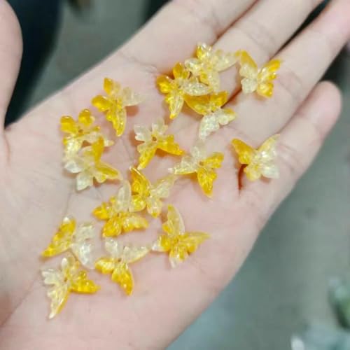 20 Stück 12 x 14,0 mm tschechische Glasperlen Schmetterlingskristall-Abstandshalterperlen für die Schmuckherstellung, handgefertigtes Halsketten-Armbandzubehör-8-12 x 14,0 mm (20 Stück) von YFSHC