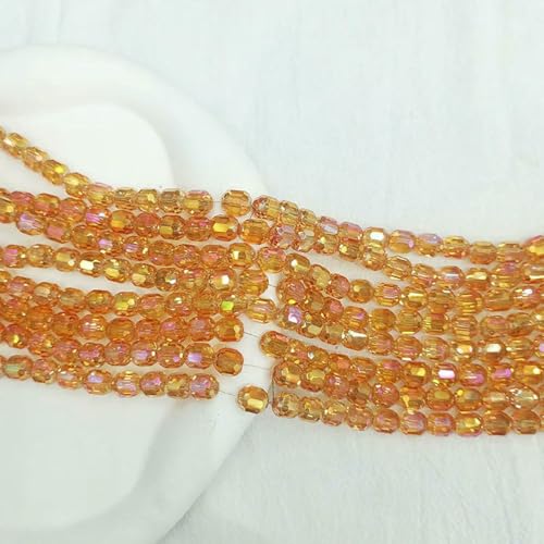 20 Stück 8 mm tschechische mehrfarbige lose zylindrische Glasperlen, runde facettierte Kristallperlen zur Schmuckherstellung, DIY-Armbänder, Zubehör, 15–8 mm (20 Stück) von YFSHC
