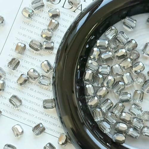 20 Stück 8 mm tschechische mehrfarbige lose zylindrische Glasperlen, runde facettierte Kristallperlen zur Schmuckherstellung, DIY-Armbänder, Zubehör, 2–8 mm (20 Stück) von YFSHC