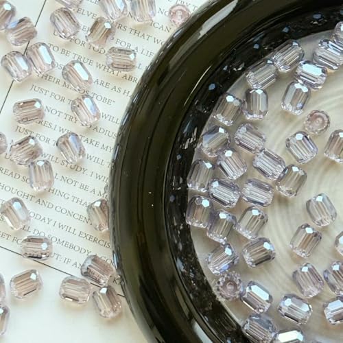20 Stück 8 mm tschechische mehrfarbige lose zylindrische Glasperlen, runde facettierte Kristallperlen zur Schmuckherstellung, DIY-Armbänder, Zubehör, 9–8 mm (20 Stück) von YFSHC