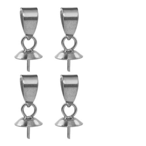 20 Stück Edelstahl Perlenkappen Verbinder für Anhänger Ohrringe Perlenkappe Schmuckzubehör Charms Pins Anhänger Zubehör-Z1482S8 20 Stück Edelstahl Perlenkappen Verbinder für Anhänger Ohrringe Perlenkappe Schmuckzubehör Charms Pins Anhänger Zubehör-Z1482S8 von YFSHC
