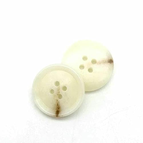 20 Stück Harzknöpfe mit 4 Löchern, Nähzubehör, Größe komplett für Kleidung, dekorative Knöpfe, handgefertigt, DIY-5–23,0 mm von YFSHC