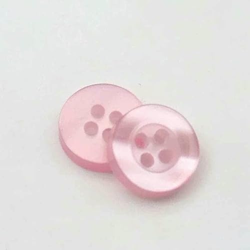 20 bis 150 Stück, 2,6 mm, perlmuttartiger Knopf aus Kunstharz, echter Wellpappe, vier Ösen, breitkrempiger Perlmuttknopf, farbiges Hemdfutter, violettrot, 20 Stück von YFSHC