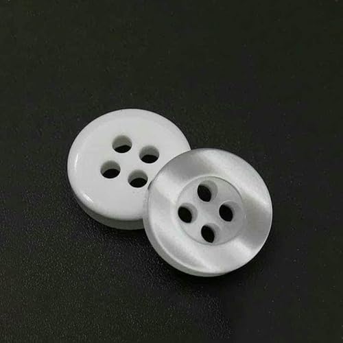 20 bis 150 Stück, 2,6 mm, perlmuttartiger Knopf aus Kunstharz, echter Wellpappe, vier Ösen, breitkrempiger Perlmuttknopf, farbiges Hemdfutter, weiße Verdickung, 100 Stück 20 bis 150 Stück, 2,6 mm, perlmuttartiger Knopf aus Kunstharz, echter Wellpappe, vier Ösen, breitkrempiger Perlmuttknopf, farbiges Hemdfutter, weiße Verdickung, 100 Stück von YFSHC