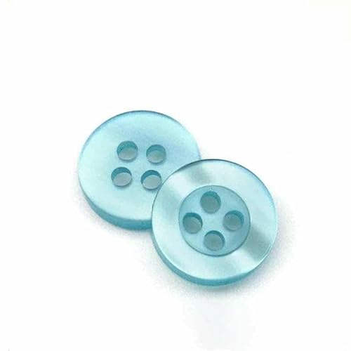 20 bis 150 Stück, 2,6 mm, perlmuttfarbener Knopf aus Kunstharz, echte Wellpappe, vier Ösen, breitkrempiger Perlmuttknopf, farbiges Hemdfutter, Seeblau, 50 Stück 20 bis 150 Stück, 2,6 mm, perlmuttfarbener Knopf aus Kunstharz, echte Wellpappe, vier Ösen, breitkrempiger Perlmuttknopf, farbiges Hemdfutter, Seeblau, 50 Stück von YFSHC