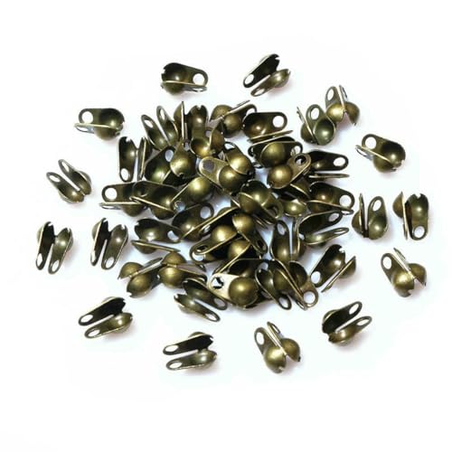 200 Stück Passend für 1,5/2/2,4/3,2 mm Kugelkette Kalottenende Quetschperlen Verbindungskomponenten für DIY-Schmuckherstellung Zubehör Fundstücke-Bronze-2,0 mm 200 Stück Passend für 1,5/2/2,4/3,2 mm Kugelkette Kalottenende Quetschperlen Verbindungskomponenten für DIY-Schmuckherstellung Zubehör Fundstücke-Bronze-2,0 mm von YFSHC
