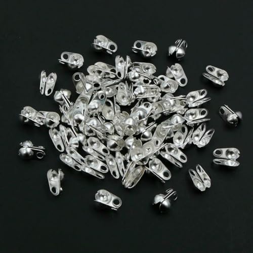 200 Stück passend für 1,5/2/2,4/3,2 mm Kugelkette, Kalotten-End-Quetschperlen, Verbindungskomponenten für DIY-Schmuckherstellung, Zubehör, Befunde, Silber, 3,2 mm 200 Stück passend für 1,5/2/2,4/3,2 mm Kugelkette, Kalotten-End-Quetschperlen, Verbindungskomponenten für DIY-Schmuckherstellung, Zubehör, Befunde, Silber, 3,2 mm von YFSHC
