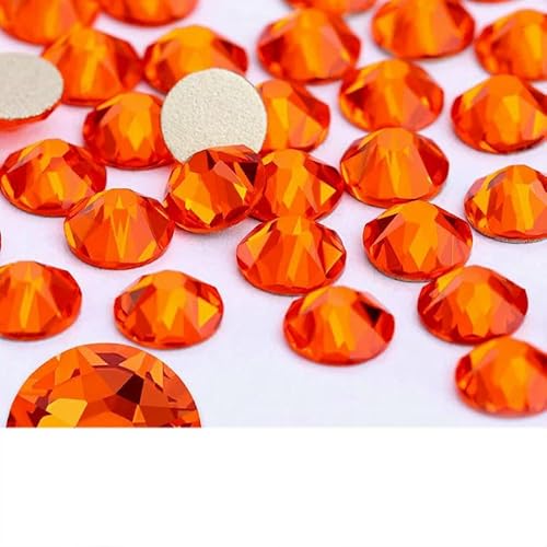 2088 Nicht-Hotfix-DIY-Kristall-Nagelkunst-Dekorationen, 8 große und 8 kleine Strass-Strasssteine, flache Rückseite, zum Aufkleben auf Nägel für Nagelkunst, Hyazinthe, SS30 von YFSHC