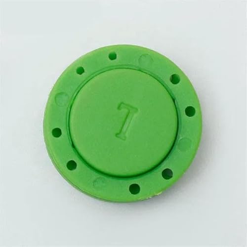 22 mm/26 mm PVC Unsichtbarer Super-Magnet-Druckknopf für Mantel, Tasche, Kleidung, Zubehör, Scrapbooking, DIY-Grün-22MM von YFSHC