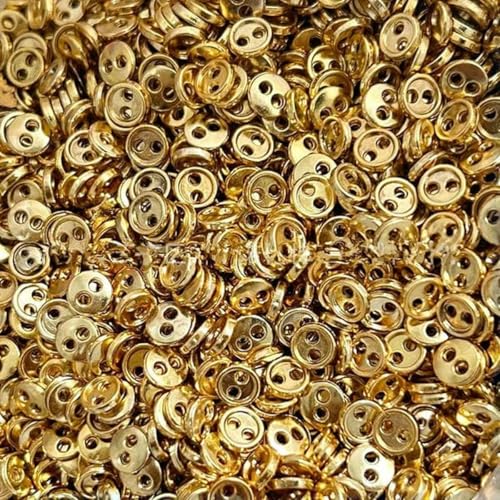 30 Stück 3/4/5/6/7/8 mm Mini-Metallknöpfe für DIY-Puppenkleidung, runde Schnallen, 2 Löcher, handgefertigt, Scrapbooking, Nähen, kc golden, 6 mm 30 Stück 3/4/5/6/7/8 mm Mini-Metallknöpfe für DIY-Puppenkleidung, runde Schnallen, 2 Löcher, handgefertigt, Scrapbooking, Nähen, kc golden, 6 mm von YFSHC