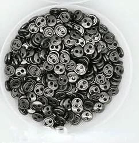 30 Stück 3/4/5/6/7/8 mm Mini-Metallknöpfe für DIY-Puppenkleidung, runde Schnallen, 2 Löcher, handgefertigt, Scrapbooking, Nähen, schwarz, 3,0 mm 30 Stück 3/4/5/6/7/8 mm Mini-Metallknöpfe für DIY-Puppenkleidung, runde Schnallen, 2 Löcher, handgefertigt, Scrapbooking, Nähen, schwarz, 3,0 mm von YFSHC