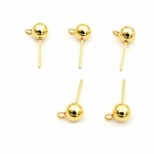 30 Stück 3/4/5/6 mm 316 Edelstahl Gold Pin Befunde Ohrstecker Basic Pins Stopper Verbinder für DIY Schmuckherstellung Zubehör - Pin Gold-5 mm 30 Stück 3/4/5/6 mm 316 Edelstahl Gold Pin Befunde Ohrstecker Basic Pins Stopper Verbinder für DIY Schmuckherstellung Zubehör - Pin Gold-5 mm von YFSHC