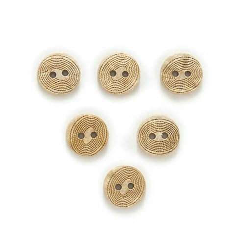30 Stück Mehrere Optionen Runde Kokosnussknöpfe Nähen Scrapbooking Kleidung Basteln Zubehör Handarbeit Herstellung Dekor-Nr. 10 13,0 mm von YFSHC