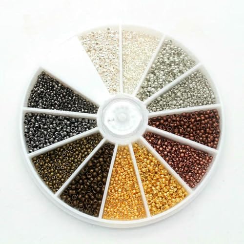 3000 Stück 1,5 mm 2,0 mm gemischte Messing-Quetschperlen, Metallperlen, glatte Kugel-Endkappen für die DIY-Schmuckherstellung, gemischt, 6 Farben, 1,5 mm und 2,0 mm 3000 Stück 1,5 mm 2,0 mm gemischte Messing-Quetschperlen, Metallperlen, glatte Kugel-Endkappen für die DIY-Schmuckherstellung, gemischt, 6 Farben, 1,5 mm und 2,0 mm von YFSHC