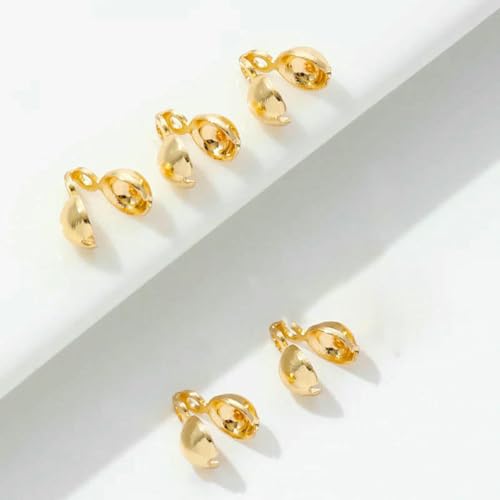 4,5/6 MM 18 Karat vergoldetes Messing Perlenarmband-Enden-Verbinder, Perlen-Endkappen, Schmuck-Endkappen, für DIY-Schmuckherstellungszubehör-14 Karat vergoldet_b-10 Stück 4,5/6 MM 18 Karat vergoldetes Messing Perlenarmband-Enden-Verbinder, Perlen-Endkappen, Schmuck-Endkappen, für DIY-Schmuckherstellungszubehör-14 Karat vergoldet_b-10 Stück von YFSHC