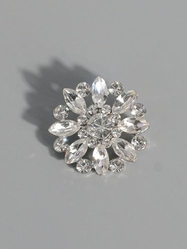 4 Stück/Packung 16/19/24/29 mm Luxus runde Blumen-Strassknöpfe zum Nähen, Basteln und für Hochzeitskleider, DIY-Zubehör-Silber-16 mm 4 Stück/Packung 16/19/24/29 mm Luxus runde Blumen-Strassknöpfe zum Nähen, Basteln und für Hochzeitskleider, DIY-Zubehör-Silber-16 mm von YFSHC