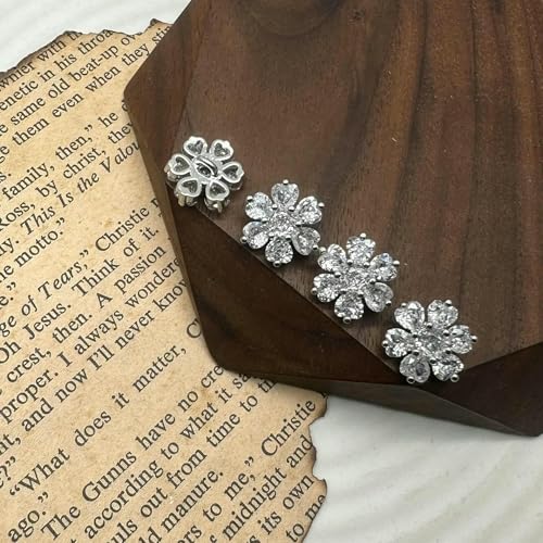 5 Stück/Los Glänzende Kristallknöpfe Zirkonia-Knopf für Hemd Dekorative CZ-Nähknöpfe für Kaschmir-Strickjacke-Silber-13,0 mm 5 Stück/Los Glänzende Kristallknöpfe Zirkonia-Knopf für Hemd Dekorative CZ-Nähknöpfe für Kaschmir-Strickjacke-Silber-13,0 mm von YFSHC