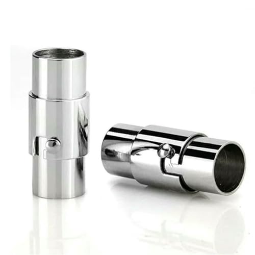 5 Stück 3/4/5/6/7/8/9/10 mm Lederband-Endkappe/Magnetverschluss mit Verriegelungsmechanismus, Verbinder für die Herstellung von Armbändern und Halsketten mattes Silber – 5 Stück Innendur 5 Stück 3/4/5/6/7/8/9/10 mm Lederband-Endkappe/Magnetverschluss mit Verriegelungsmechanismus, Verbinder für die Herstellung von Armbändern und Halsketten mattes Silber – 5 Stück Innendur von YFSHC