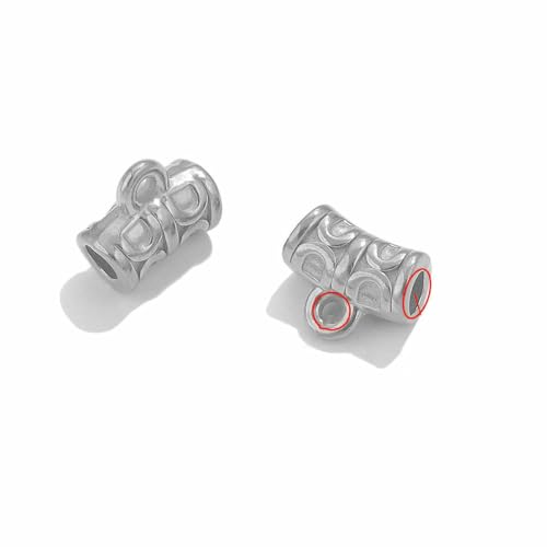 5 Stück Edelstahl Gebogene Rohrperlen Anhänger zur Schmuckherstellung DIY Anhänger Öse Verbinder Schmuckteile-Z2146S2 5 Stück Edelstahl Gebogene Rohrperlen Anhänger zur Schmuckherstellung DIY Anhänger Öse Verbinder Schmuckteile-Z2146S2 von YFSHC