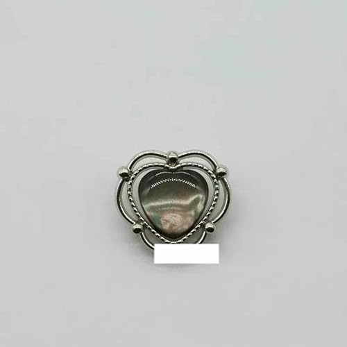 5 Stück französischer leichter Luxus, eleganter Herz-Metallknopf aus Kunstharz, modischer Damenanzug, Strickwaren, Mantel, DIY-Dekorknopf, Nähzubehör, Schwarz, 22 von YFSHC