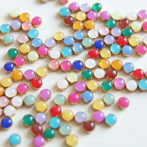 5 mm, 100 Stück, ultrakleine Puppenperlen-Mini-Knöpfe, Gürtelschnalle für DIY-Puppenkleidung, Hemden, Schuhe, Nähzubehör, Scrapbooking, gemischte Farben 5 mm, 100 Stück, ultrakleine Puppenperlen-Mini-Knöpfe, Gürtelschnalle für DIY-Puppenkleidung, Hemden, Schuhe, Nähzubehör, Scrapbooking, gemischte Farben von YFSHC