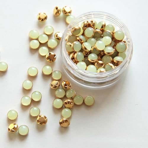 5 mm, 100 Stück, ultrakleine Puppenperlen-Miniknöpfe, Gürtelschnalle für DIY-Puppenkleidung, Hemden, Schuhe, Nähzubehör, Scrapbooking, 10 Gelbgrün 5 mm, 100 Stück, ultrakleine Puppenperlen-Miniknöpfe, Gürtelschnalle für DIY-Puppenkleidung, Hemden, Schuhe, Nähzubehör, Scrapbooking, 10 Gelbgrün von YFSHC