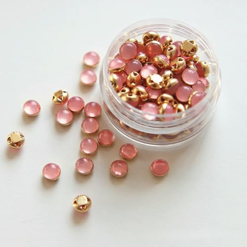 5 mm, 100 Stück, ultrakleine Puppenperlen-Miniknöpfe, Gürtelschnalle für DIY-Puppenkleidung, Hemden, Schuhe, Nähzubehör, Scrapbooking, 3 Pfirsichrosa 5 mm, 100 Stück, ultrakleine Puppenperlen-Miniknöpfe, Gürtelschnalle für DIY-Puppenkleidung, Hemden, Schuhe, Nähzubehör, Scrapbooking, 3 Pfirsichrosa von YFSHC